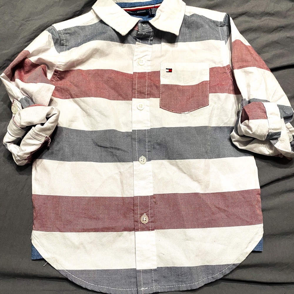 Tommy Hilfiger Boys size 3T button up top